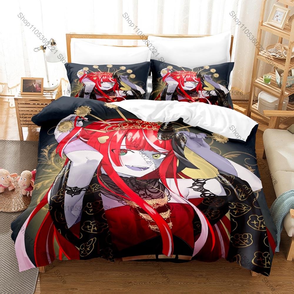 Gothic Zombie Ollie Sword Udin Bear Mascot Print Duvet Cover + 2 Pillowcases Twin Full Queen King Kawaii Bedding Set