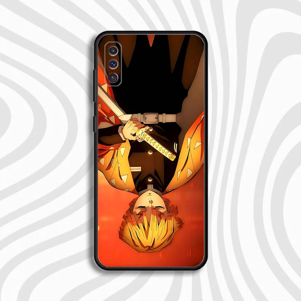 Agatsuma Zenitsu D-Demon S-Slayer  Phone Case For Samsung S 25,24,23,22,30,21,10,9,Ultra,Plus,Lite,FE,4,5 G Black Soft Case Samsung S225G