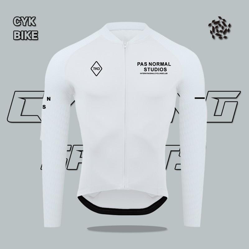 PAS Long Sleeve Cycling Jerseys Milk Silk Quick Dry Breathable Road Bike Wear