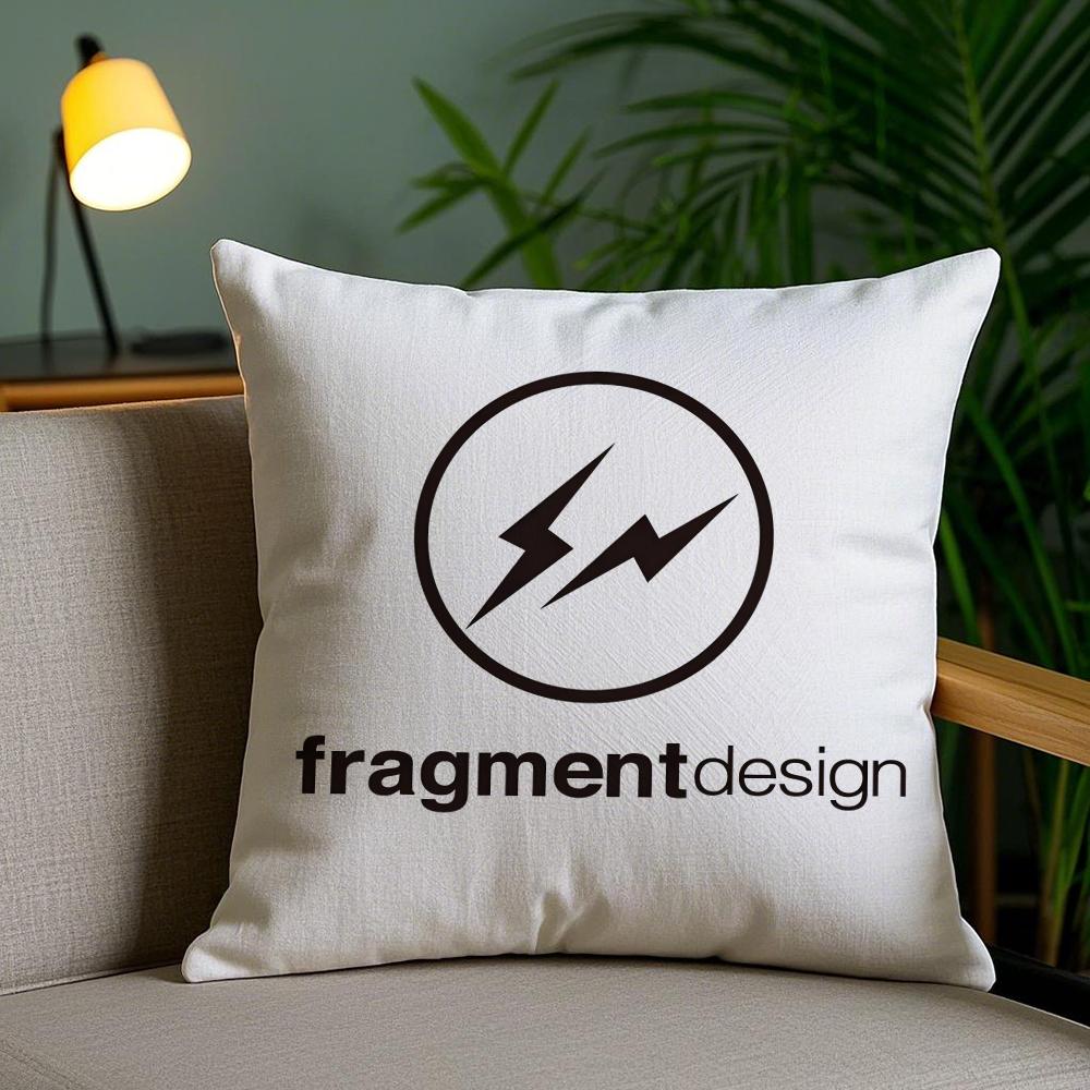 Lightning F-Fragment Design Cushion Cover Soft Short Plush Double-Sided Printing Home Decor Machine Washable Pillow Case Gift