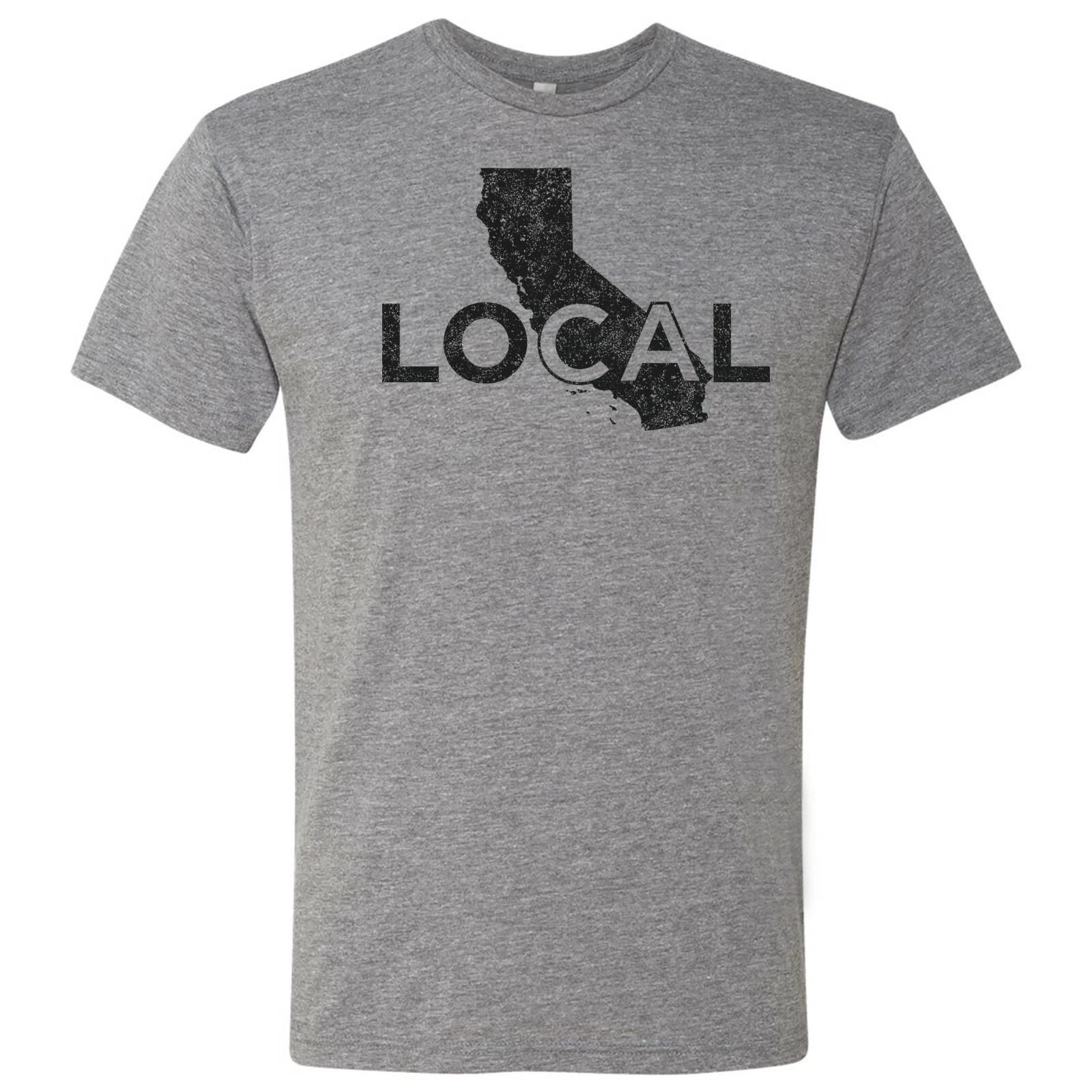 California Local - USA State Pride Canvas Triblend T Shirt - Premium Heather M