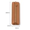 PU Leather Pen Case Zipper Pen Storage Bag Simple Stationery Organizer  School Office