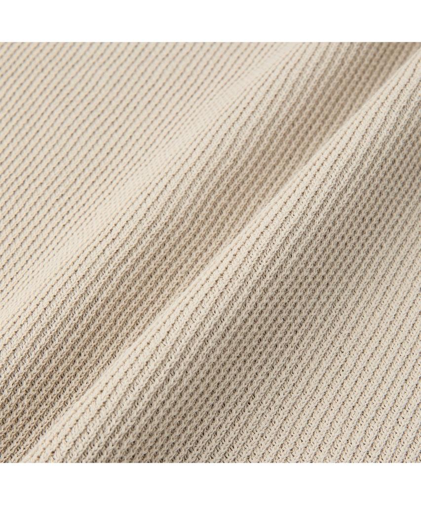Henlikoteun Solid Round Short Sleeve Knit Ahwam26611Bex