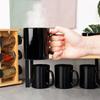 Set of Coffee, Tea, Herbal Mugs, Cup Set, Black x6