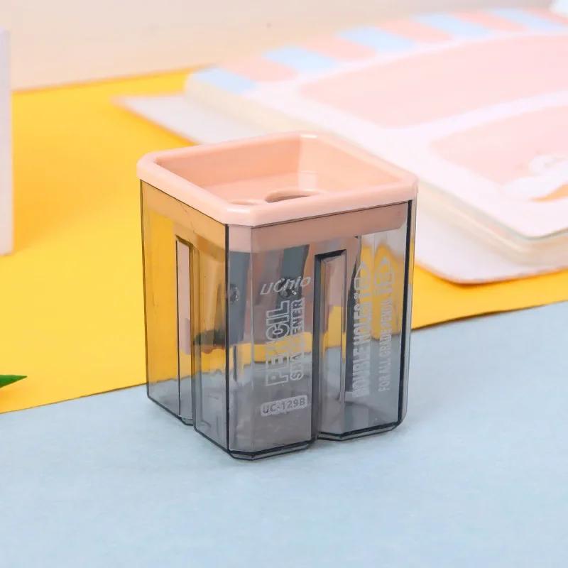 Mini sacapuntas lindo lápiz pequeño oso de dibujos animados encantador conejo papelería sacapuntas portátil estudiante Kawaii útiles escolares