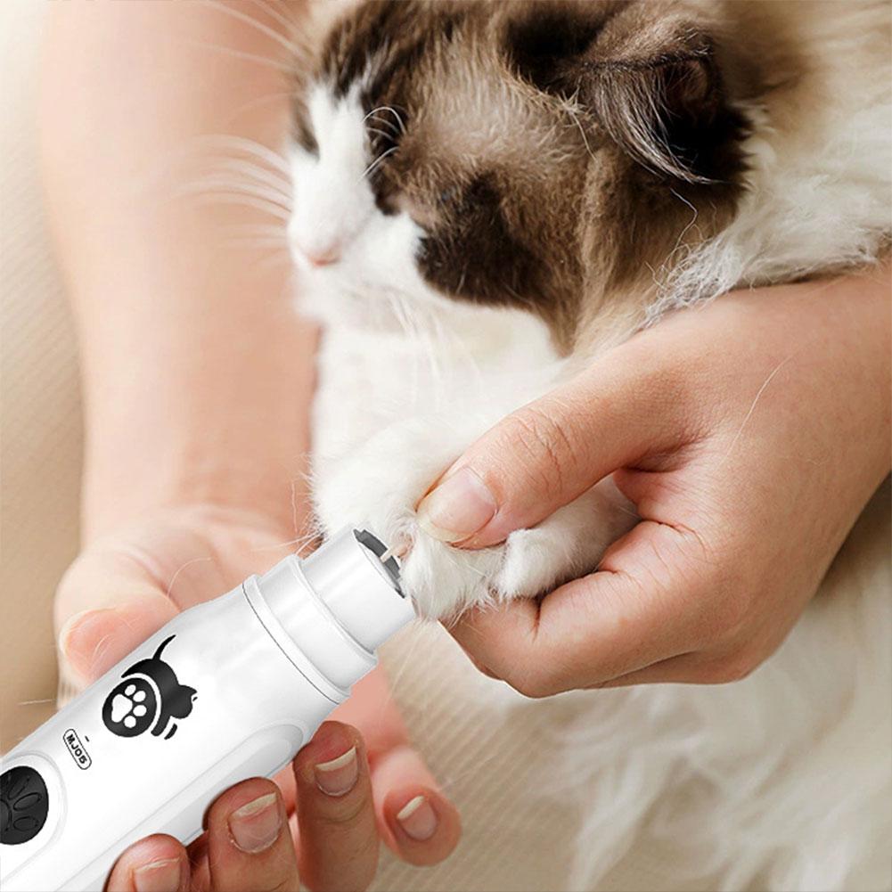 Pet Nail Grinder,3 Speed Rechargeable Cat Nail Trimmer,Electric Nail Clippers,Portable Painless Dog Nail Cutter For Dogs Cat