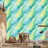 Ink Mint and Celadon Wallpaper for Living Room and Bedroom 50x1000