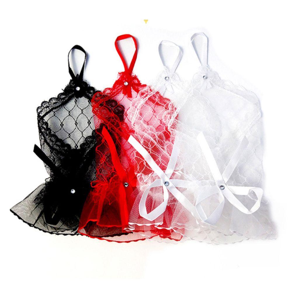 Flower Hollow Fingerless Gloves Women Mesh Dance Wedding Mitten Hand Decoration Bow Gothic Glove Net Yarn Mittens