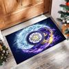 Tappeto in Velluto di Cristallo con Stampa del Leeds United Football, Comodo Assorbente d'Acqua Antiscivolo Tappeto per Pavimenti Interni