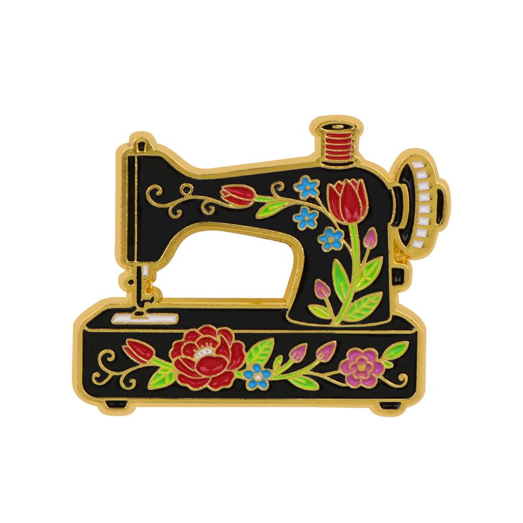 Easy to Wear Sewing Machine Pin Cartoon Inspired Brooch Strong Pin Back Decoration for Garments Bags Unique Gift