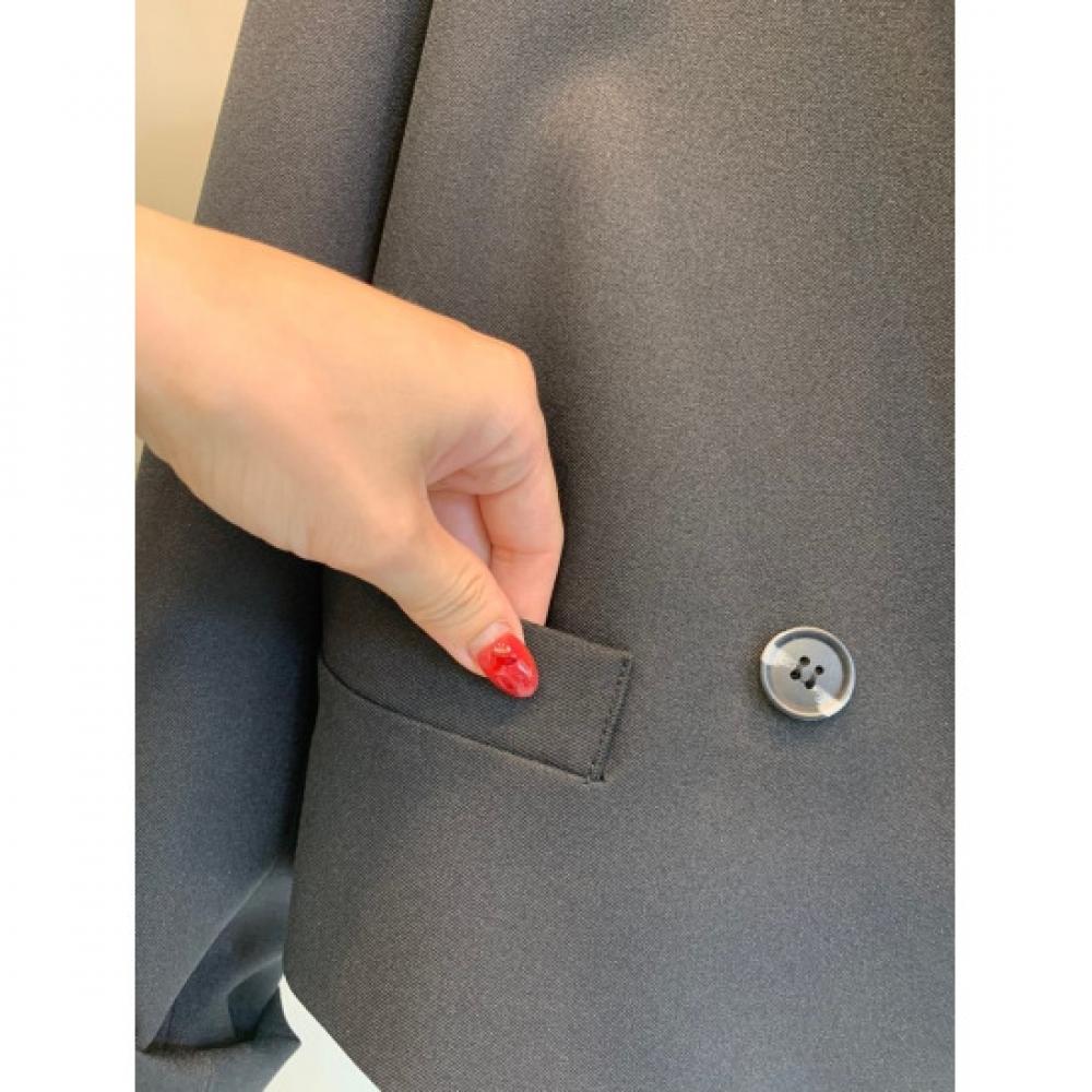 C S In The Room poCket Double Button Short jaCket 2 Color