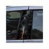 2pcs Thunder and Lightning Car Decals - Durable, Easy Apply Rectangular Stickers for Bumpers & Pillars, Semi-Matte Finish Skull Car Accessories