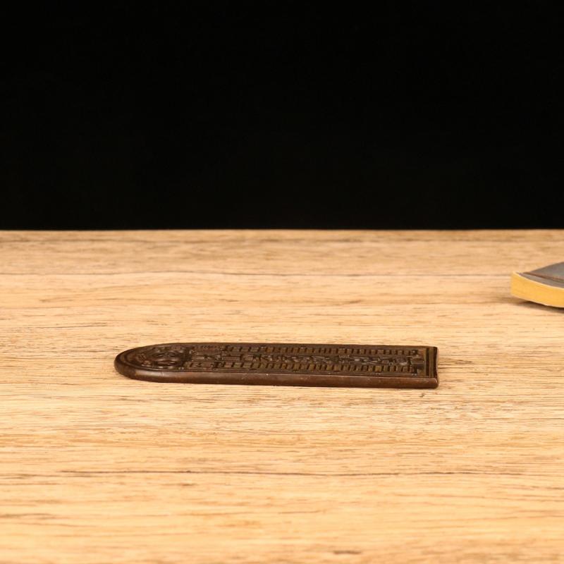 Antique Miscellaneous Collection Purple Copper Waist Tag Token Chief Soldier Waist Tag Imperial Decree of The Supreme Lord Myth