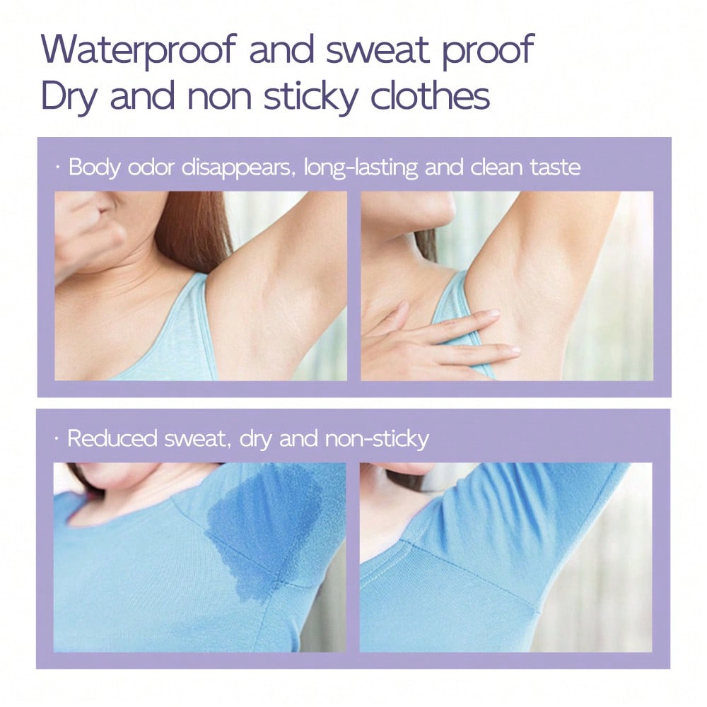 Long-Lasting Underarm Deodorant Balm Rose Aloe Vera Lavender Fresh Scent Odor Suppression Anti-Sweat Fast Drying Refreshing for Sports Dates Offices