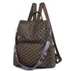 Damen-Reiserucksack, weicher Leder-Druck-Rucksack