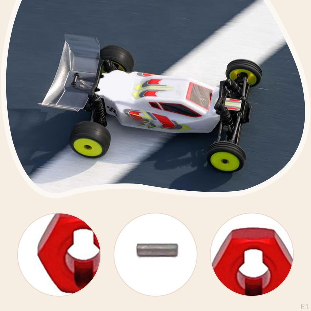 4 Pieces 7mm Hex Wheel Hub Adapter,Metal Sturdy Replacement,Compact Accessories RC Car Upgrade Part