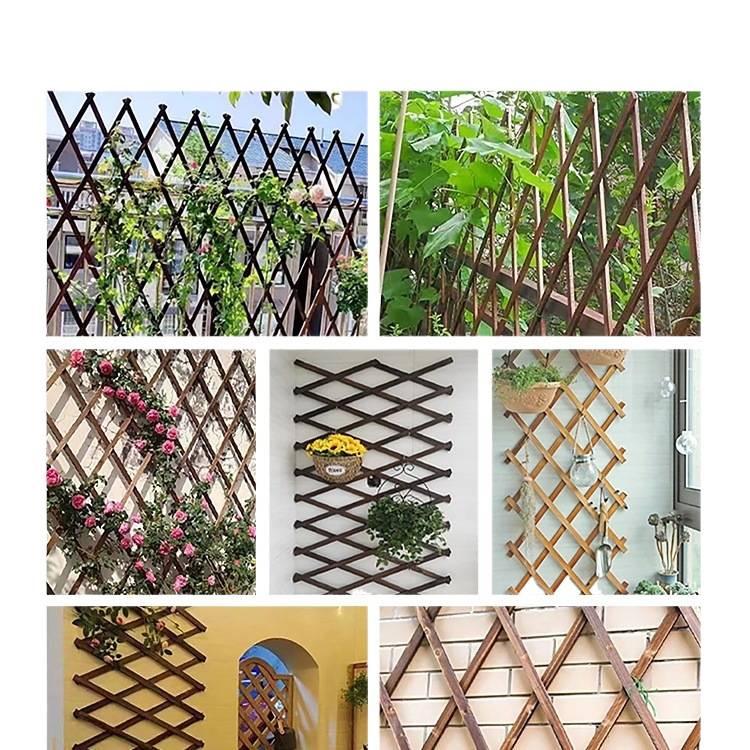 Outdoor Preservative Wood Fence Trellis for Garden, Courtyard, or Balcony Decoration