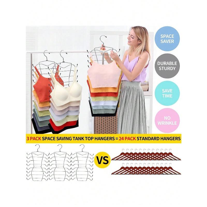 Folding Hanger, Underwear Underwear Drying Storage Rack Layer Underwear Bra Hook, Multi-Layer Thick Seamless Halter Vest Storage Rack