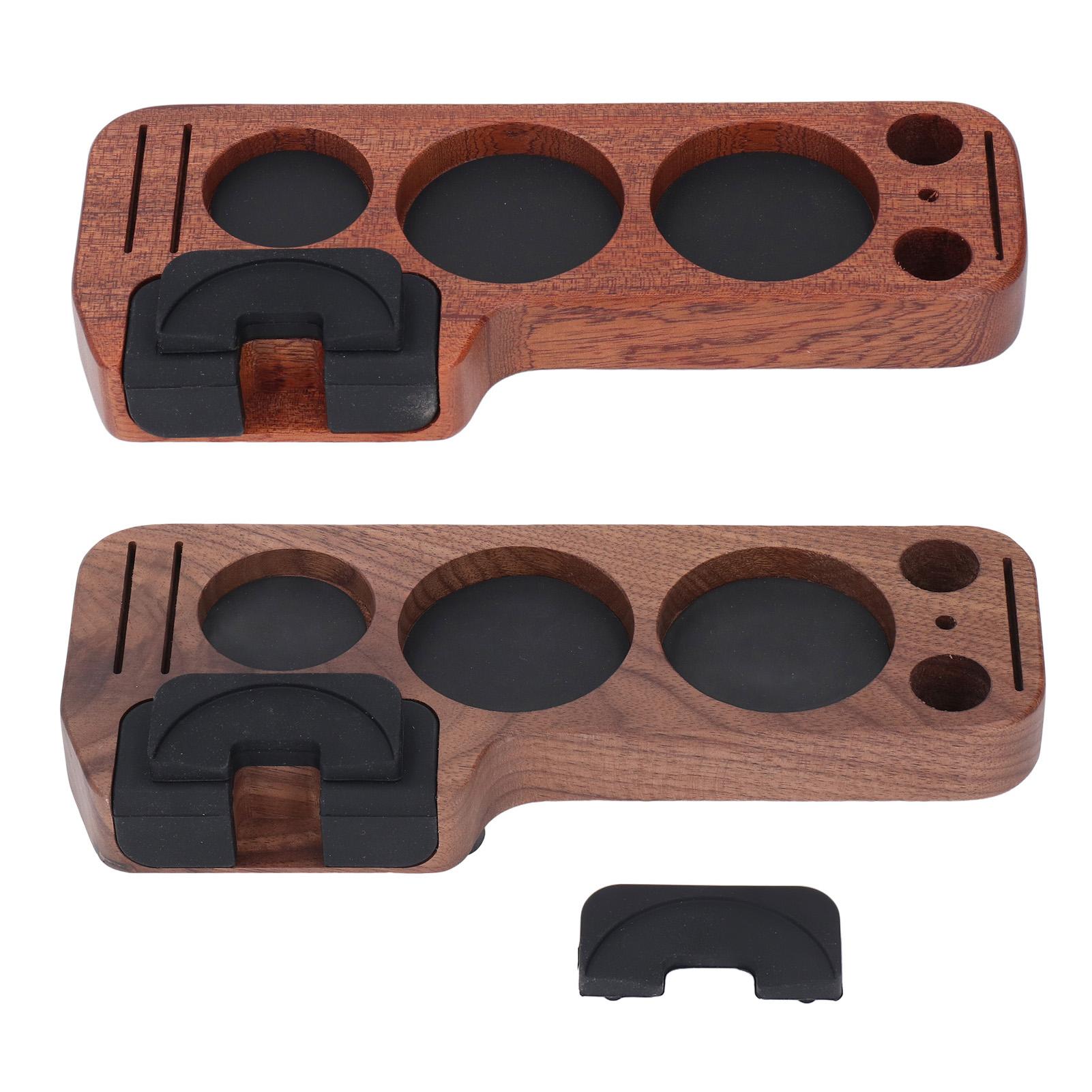

Coffee Tamper Station Solid Wood Coffee Tamper Holder for Coffee Portafilter Accessory Type 1