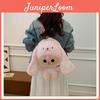 Cute Babythree Elephant Fox Panda Rabbit Animal Costume Cartoon Plush Backpack For Casual Travel And Play