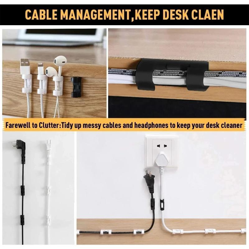 Self Adhesive Wire Organizer Fixing Clip Network Cable Storage and Organization Data Cable Fixing Buckle