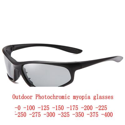 2021 New Style Photochromic Sport Cycling Glasses Finished Myopia Cycling Goggles UV400 Optical Prescription Square Glasses NX