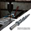 5/8 Inch Bridge Reamer 1/2 Inch Shank HSS Chuck Bridge Reamer Chamfer Enlarge Hole Spiral Flute Drill Bit for Metal Construction