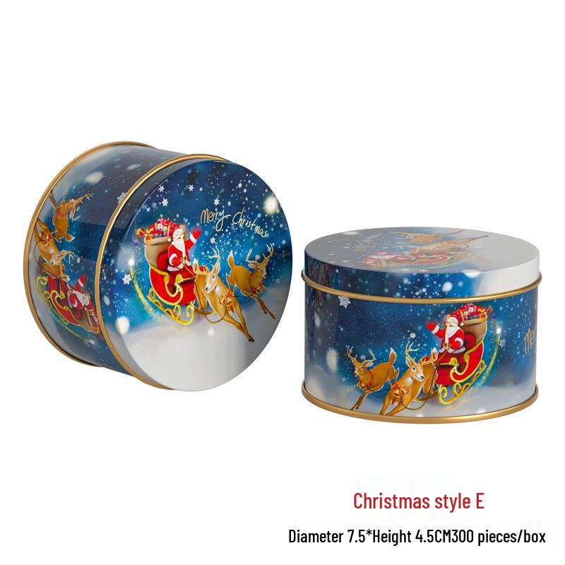 2024 Christmas Rectangle Tin Box Gift Packaging for Candy