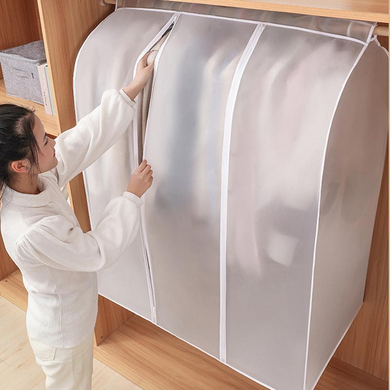 Dust Cover Dress Suit Coat Transparent Storage Bag Case Organizer Wardrobe Dress Clothing Hanging Dust Proof Bag