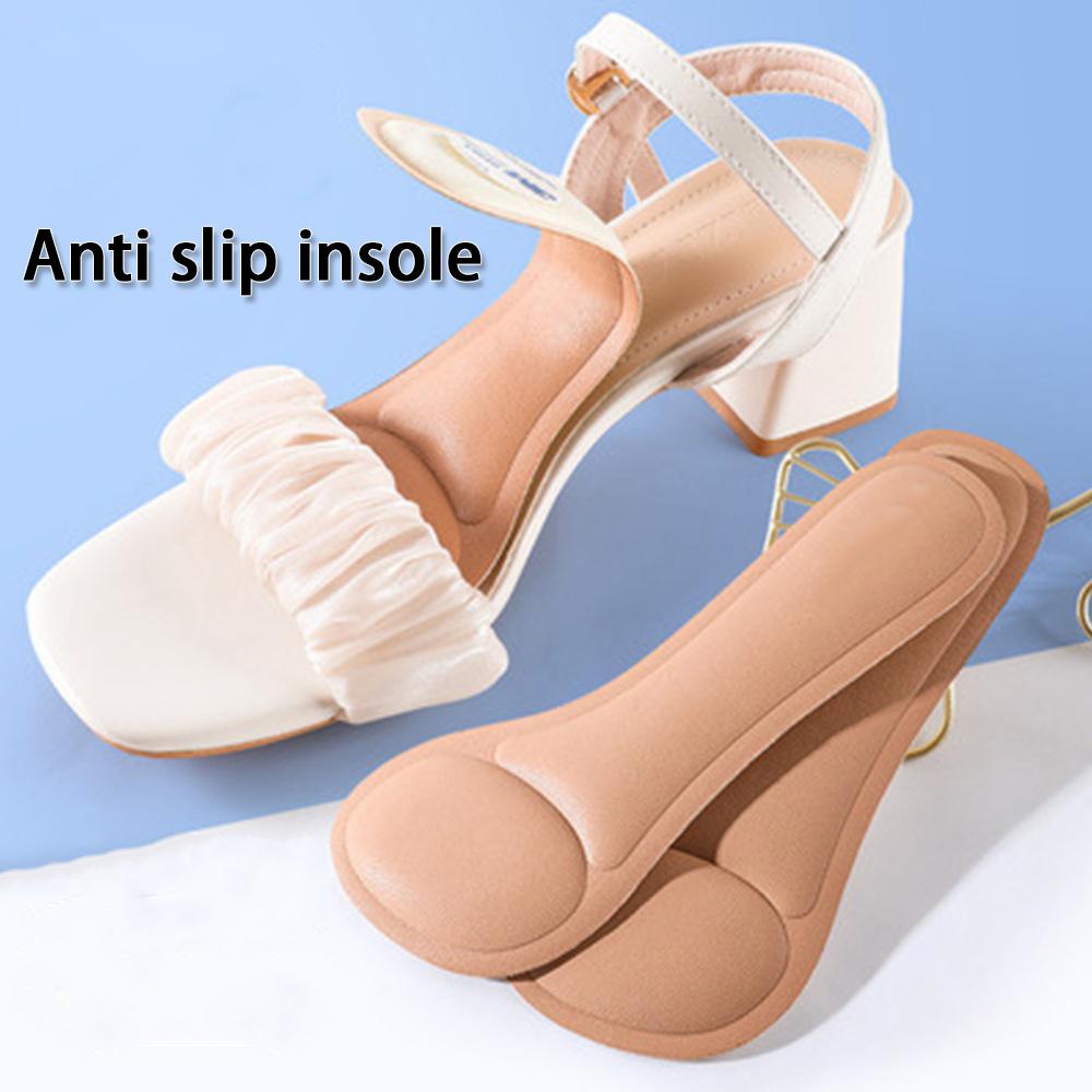 1Pair/2Pair Sandals Heels Anti-slip Insole Breathable Sweat-absorbing Insole Soft Shock-absorbing Insoles Self-adhesive soles