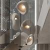 Staircase Chandeliers Wabi-sabi Style Creative Lamp Designer Japanese Chandelier Home Decor Living Room Duplex Indoor Lighting