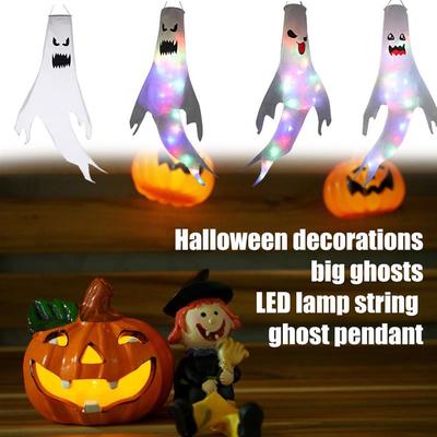 Halloween Decoration Specter Windsocks LED Glowing Hanging Spooky Horror Themed Party Home Decoration Yard Outdoor Supplies AVE