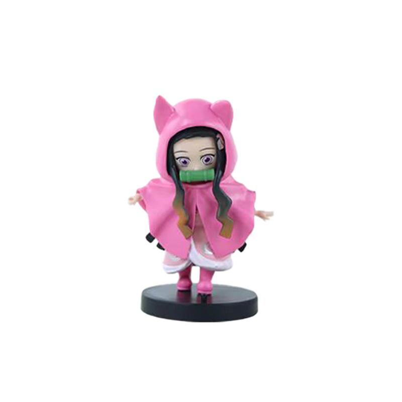 12pcs Anime Demon Slayer Tanjiro Kamado Nezuko Christmas Halloween PVC blind box cartoon figure model ornament child gift Random Mystery Trendy