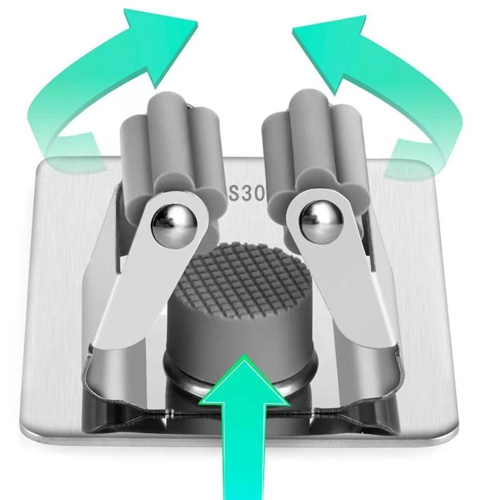 Adhesive Wall Clip Adhesive Wall Clip Kitchen Organizer Mop Holder Rack