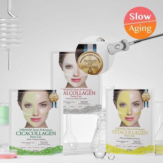 DERMAFIX Patent Collagen Mask Pack (2 sheets) (Choose 1 of 3)