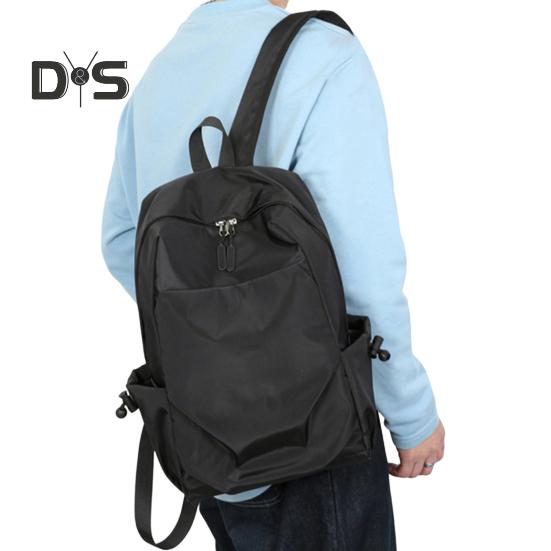 Einfarbiger Rucksack für Damen und Herren, wasserdichte Schultasche aus Oxford-Stoff, leichter Rucksack mit verstellbaren Trägern für Arbeit, Reisen und Outdoor