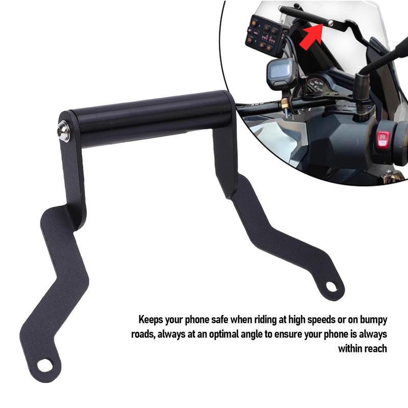 Motorcycle GPS Navigation Bar Mount Bracket Enhanced Safety Shockproof GPS Phone Bar Extension Holder for Upgrading