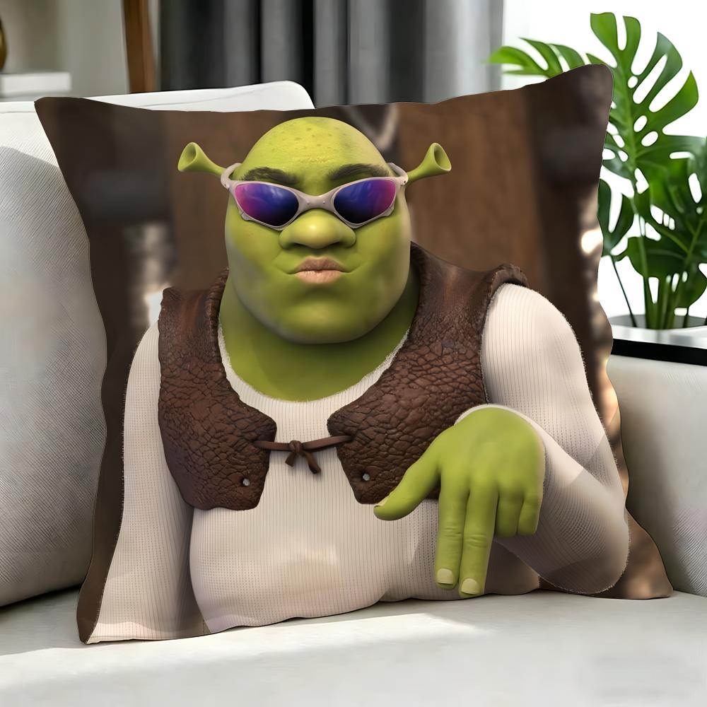 Movie Shrek Cushion Cover Cushion Cover Set 4Pcs 50X50 45X45 40X40 Pillowcase Decorative Sofa Home Decor