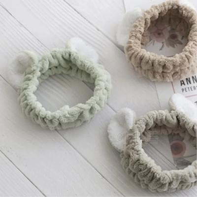 2 Hair Bands for Washing Face, Rabbit Hair Tie for Face Washing, Makeup