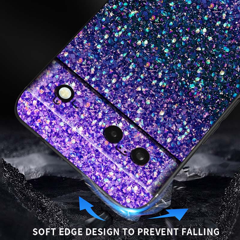 Shining Creative Patterns For Google Pixel 10 9a 9 8A 8 7 7A 6 6A Pro XL 2024 5G Black Soft TPU Silicone Phone Case
