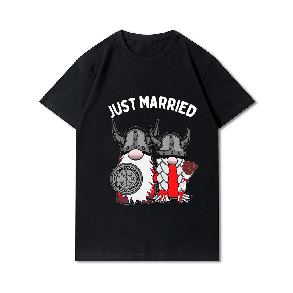 100% Cotton Summer Men T Shirts Viking Vintage Skull Beard with Headphone Printed Casual Top Tees