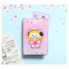 Estuche para tarjetas con parche de cuero oficial de BTS BT21 CHEERY BLOSSOM Auténtico