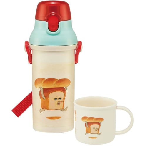 Skater Children's Plastic Lunch Cup, 200ml, Dishwasher Safe, Made in Japan, Bread Thief Design, for Boys and Girls, KE4AAG-A