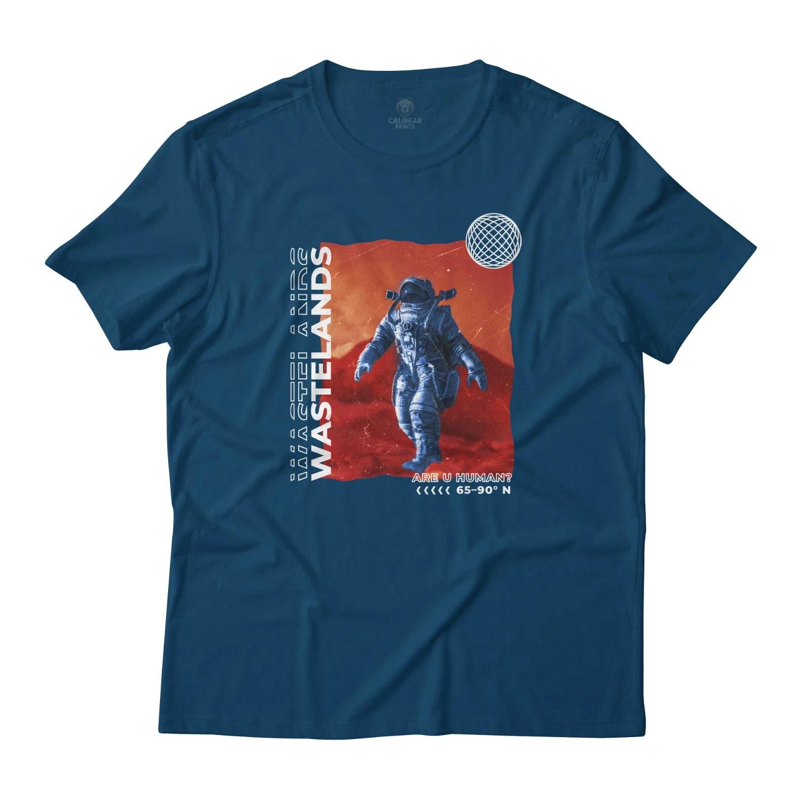 Wasteland Astronaut Wanderer Sci-Fi Aesthetic Graphic T-T-Shirt Lightweight Cotton M