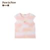PawinPaw Girls' Tie-Dye Bear Short-Sleeve T-Shirt
