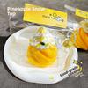 Pineapple Snow Top Silicone Stress Toy With Soft Rubber For Kids And Adults
