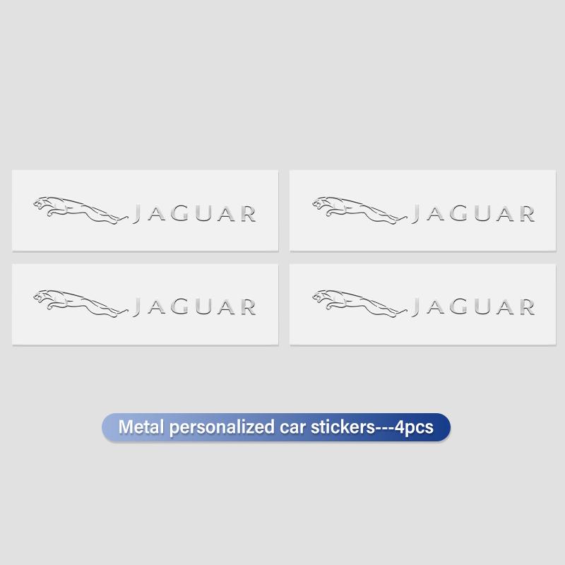 4/8pcs Car Stickers Auto Logo Interior Decor 3D Sticker Stickers For Jaguar XF XJ XFR XKR F-Pace I-Pace PP26