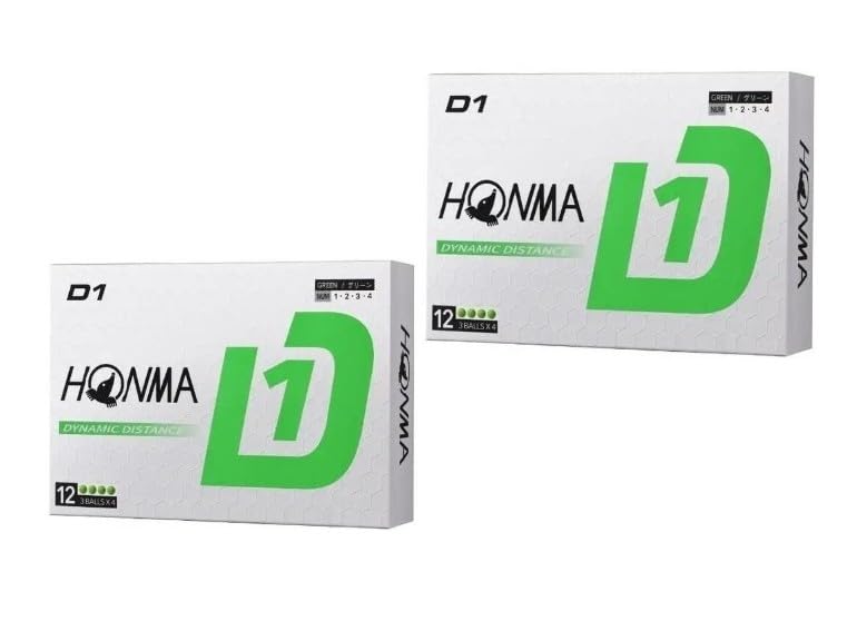 

2 dozen D1 HONMA Green Golf Balls, Honma Golf 2024, Honma Golf Green
