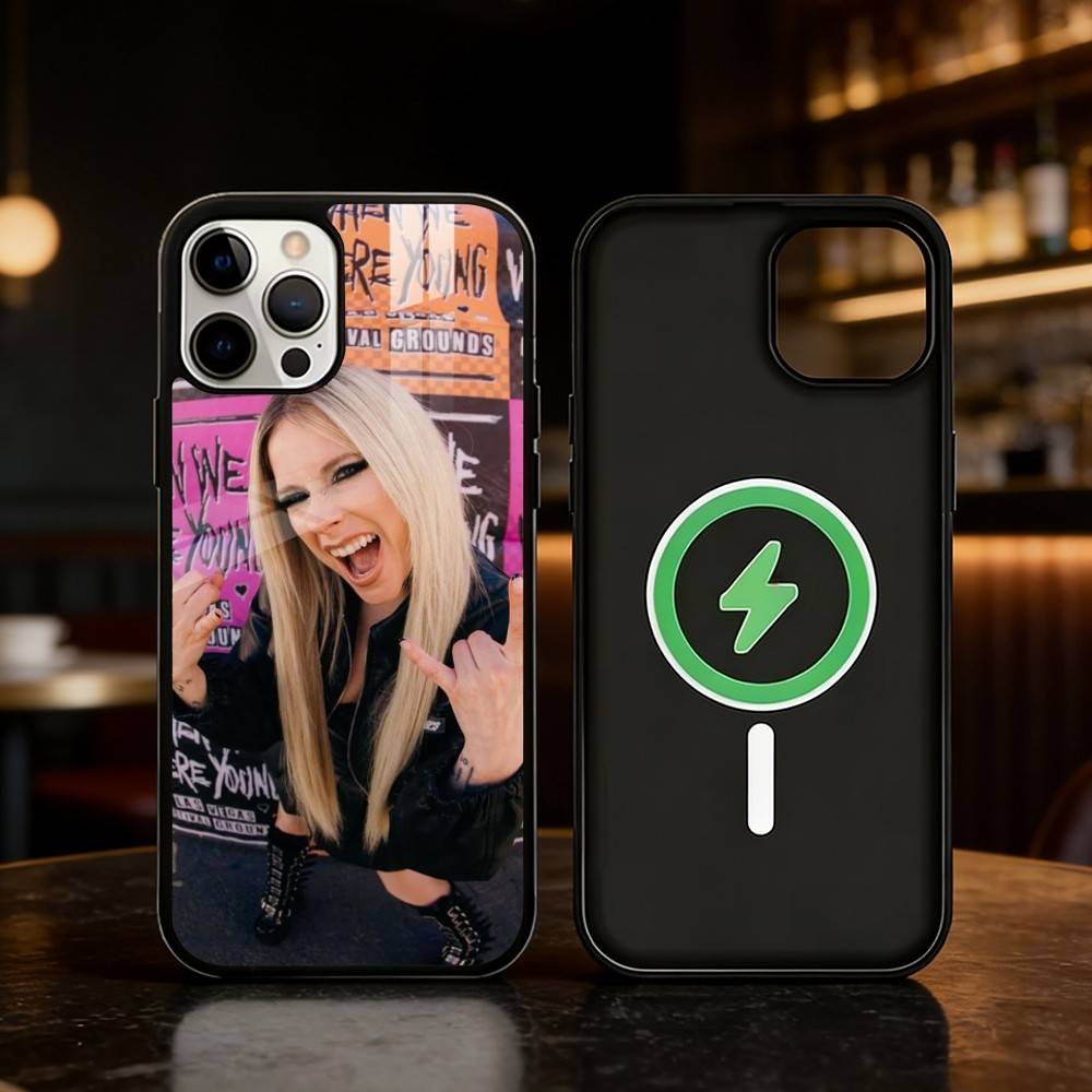 Star Singer Avril Lavigne Phone Case For iPhone 17,16,15,14,13,12,Plus,Pro,Max For Magnetic Wireless Charge