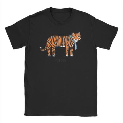 Männer Frauen Grafik Tiger T-Shirt Baumwoll-T-Shirts Kleidung High Street hohe Qualität Bestseller Bequem Atmungsaktiv weich
